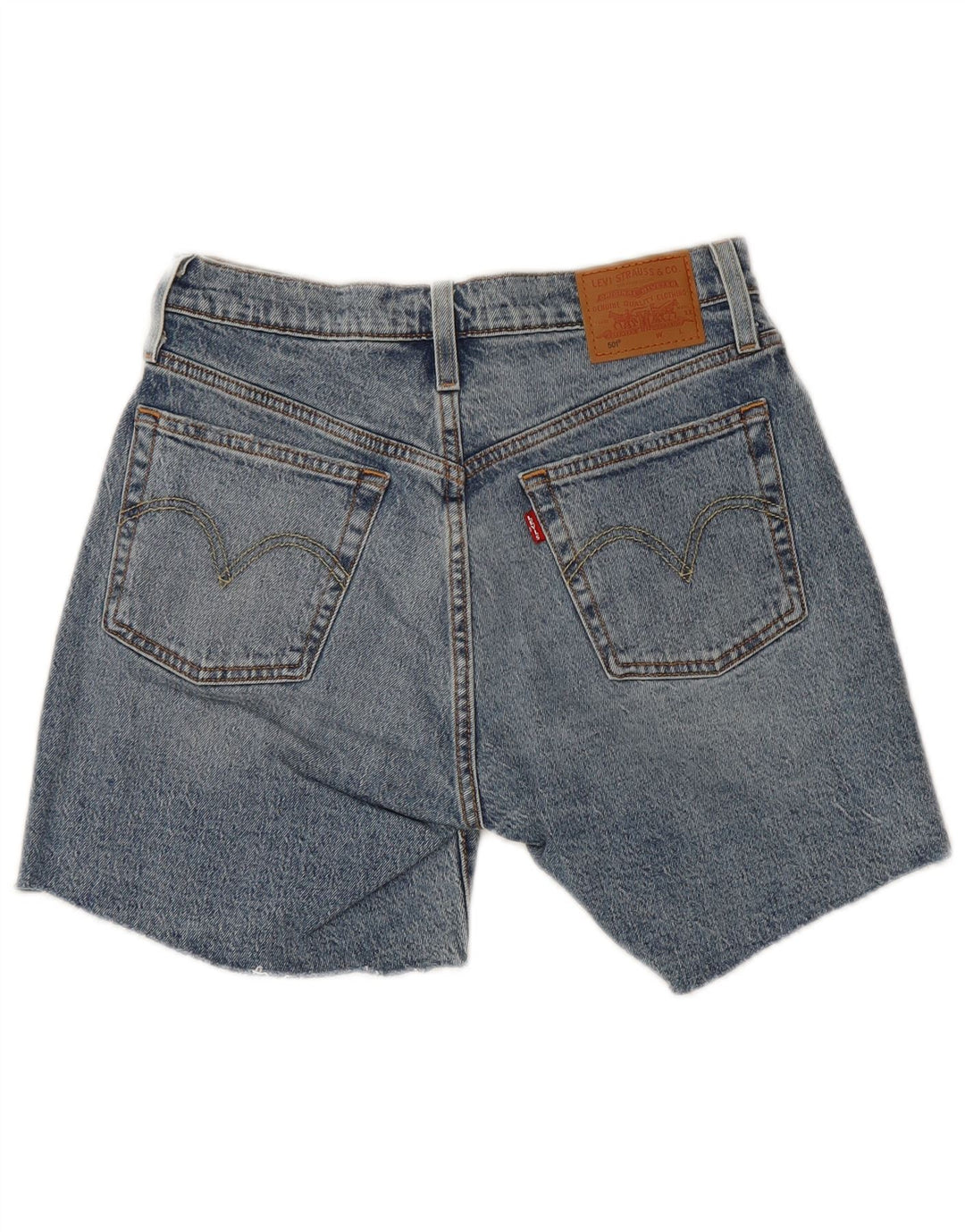 Levi's Womens 501 Distressed τζιν σορτς W27 μικρό μπλε βαμβακερό