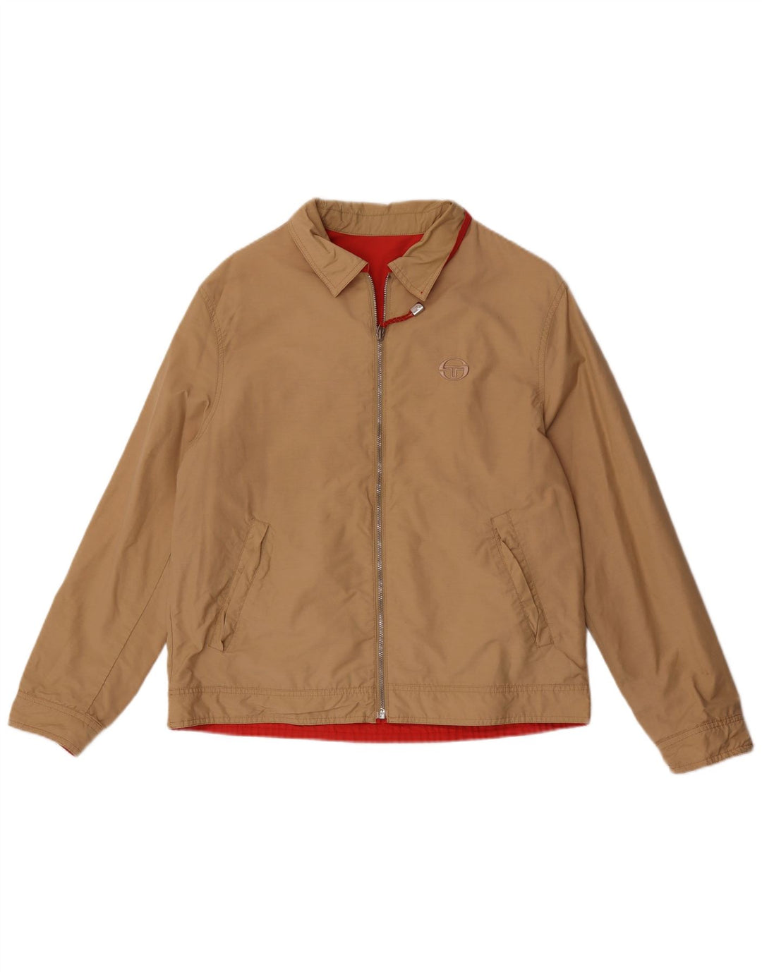 Ανδρικό αναστρέψιμο μπουφάν Sergio Tacchini UK 38 Medium Beige βαμβακερό