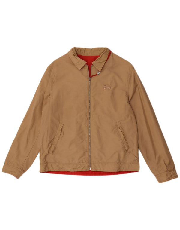 Ανδρικό αναστρέψιμο μπουφάν Sergio Tacchini UK 38 Medium Beige βαμβακερό