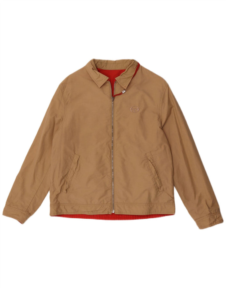 Ανδρικό αναστρέψιμο μπουφάν Sergio Tacchini UK 38 Medium Beige βαμβακερό