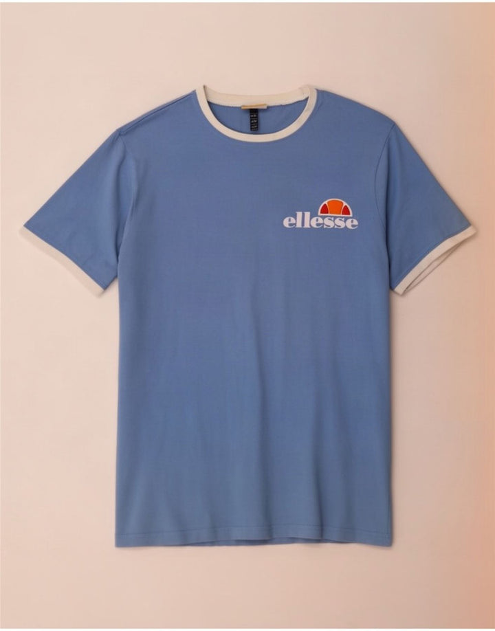 Ανδρικό T-Shirt Ellesse Top από μεσαίο μπλε βαμβακερό