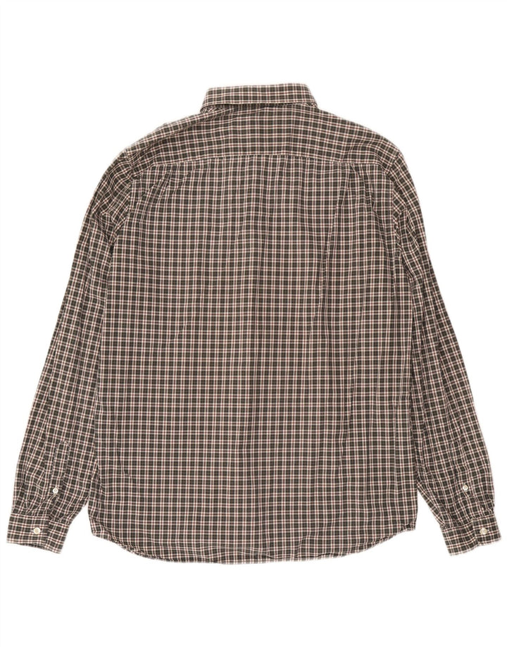 Ανδρικό πουκάμισο Lacoste Regular Fit Μέγεθος 43 Μεγάλο πράσινο βαμβακερό καρό