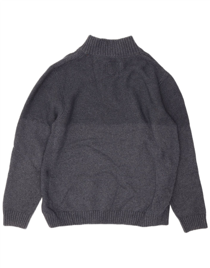 Weird Fish Ανδρικό πουλόβερ με φερμουάρ 2XL Navy Blue Polyester