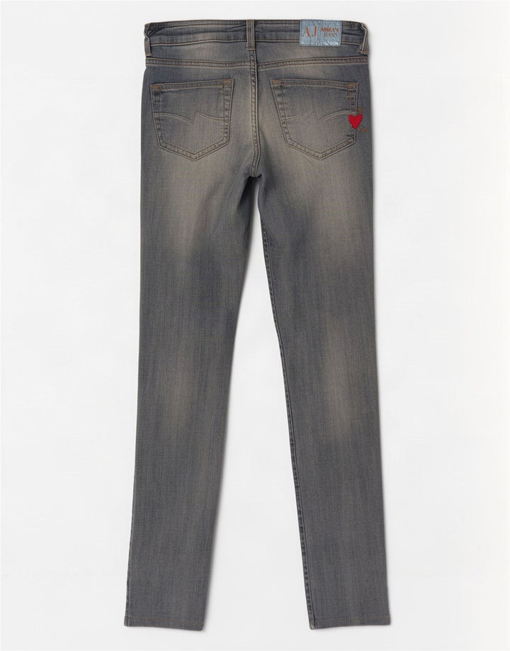 Armani Γυναικείο Skinny Jeans W30 L32 Μπλε βαμβακερό