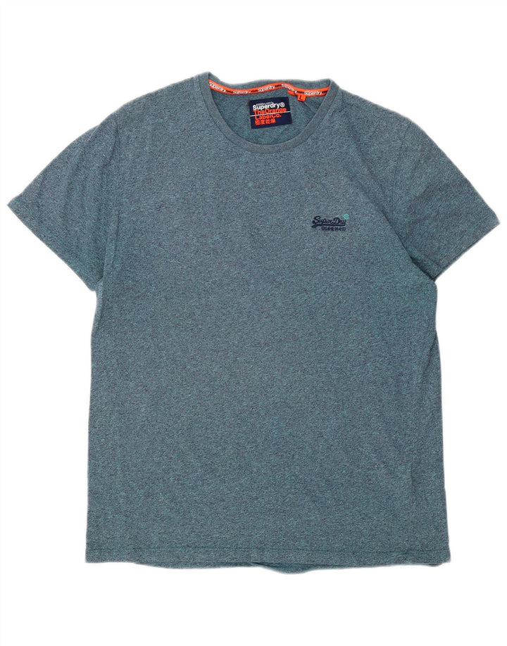 Ανδρικό T-Shirt Superdry Top Large Blue Flecked