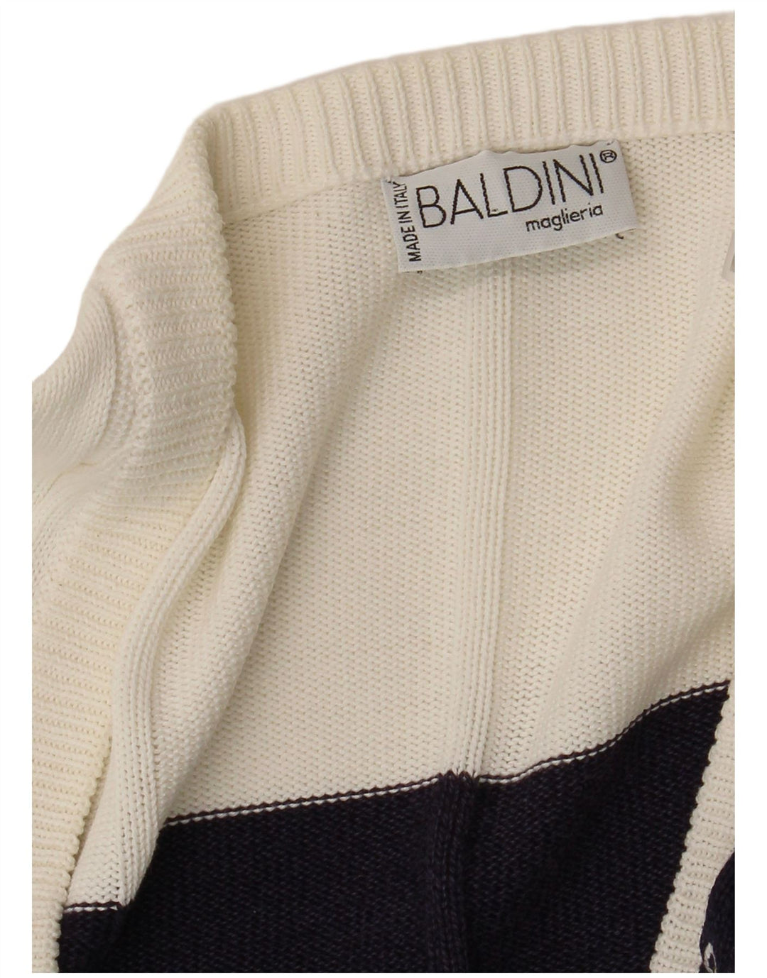Γυναικεία ζακέτα Baldini UK 16 Large White ριγέ