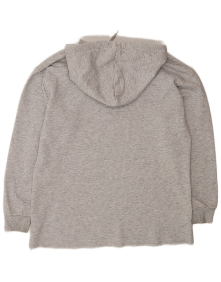 Topshop Γυναικείο Ψηλό Υπερμεγέθη Hoodie Jumper UK 10 Small Grey Polyester