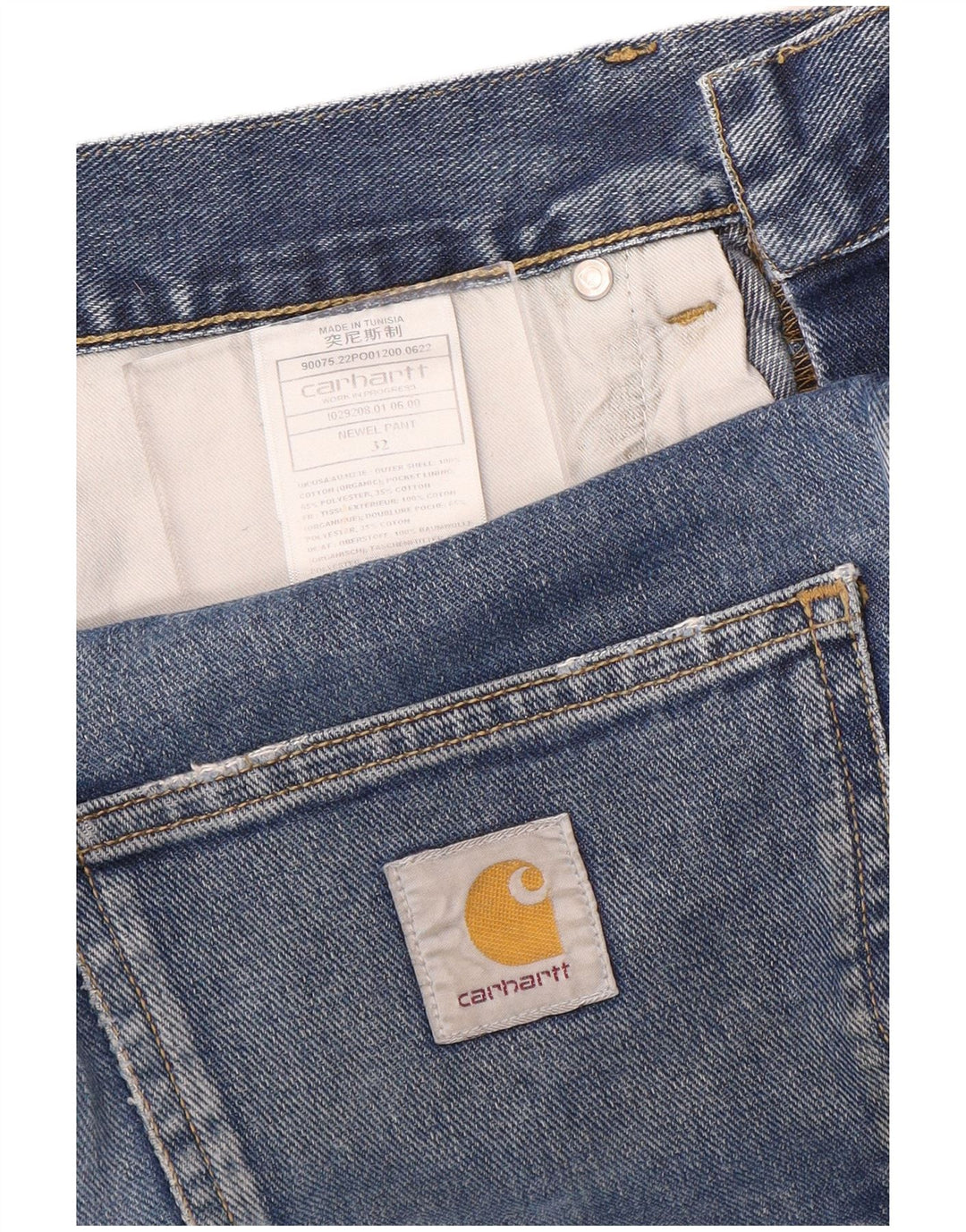 Ανδρικό τζιν ίσιο Carhartt W32 L30 Μπλε βαμβακερό
