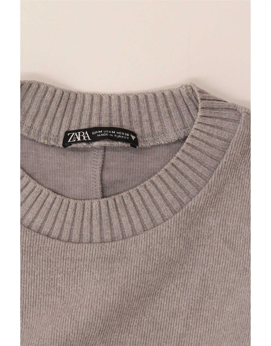 Zara Γυναικεία Loose Fit Μπλούζα Τοπ UK 14 Medium Grey