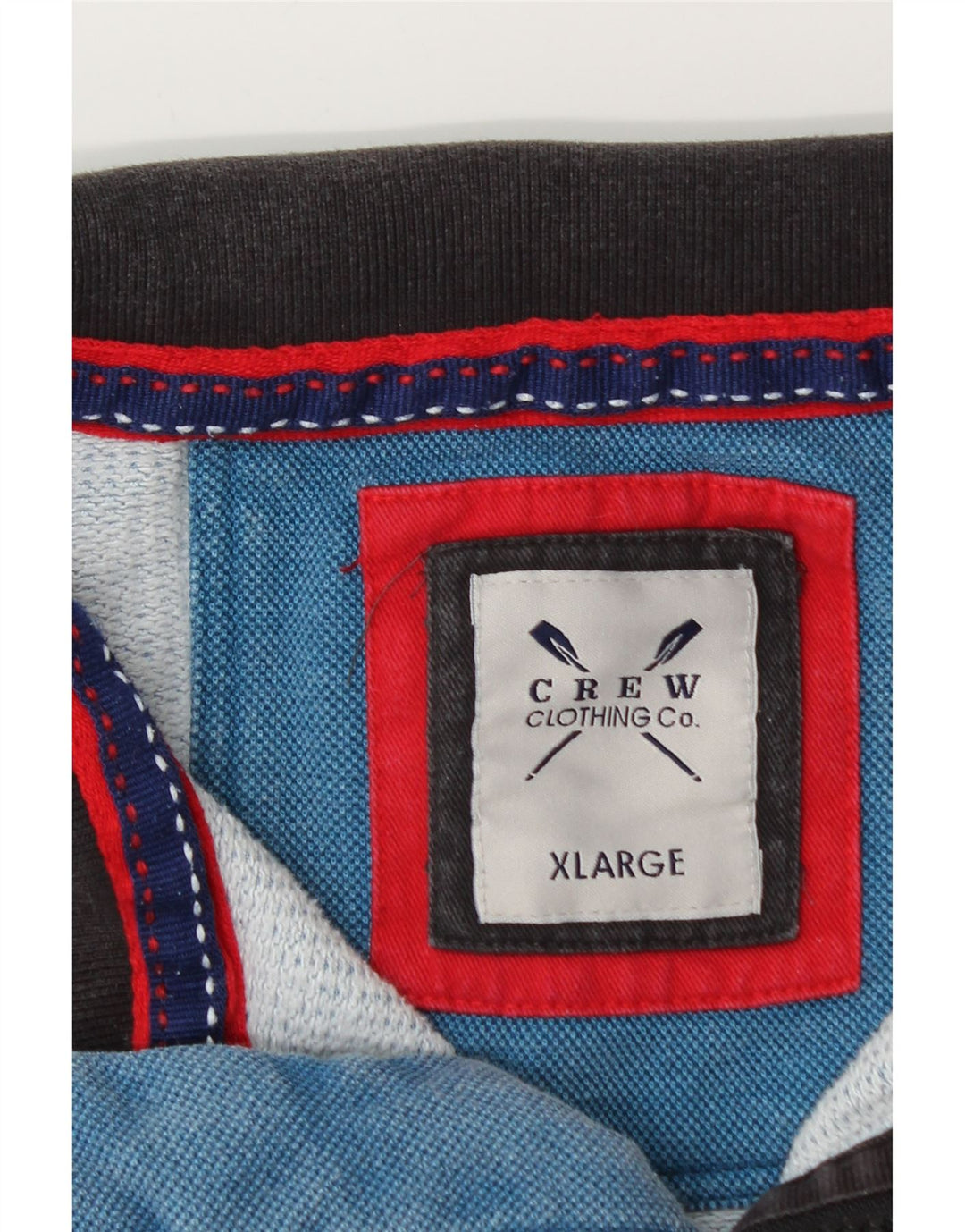 CREW CLOTHING Ανδρικό φούτερ με φερμουάρ Jumper XL Μπλε βαμβακερό