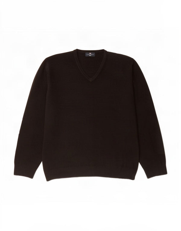 Ανδρικό πουλόβερ Marks & Spencer Blue Harbor με V-Neck Jumper XL Μαύρο Ακρυλικό