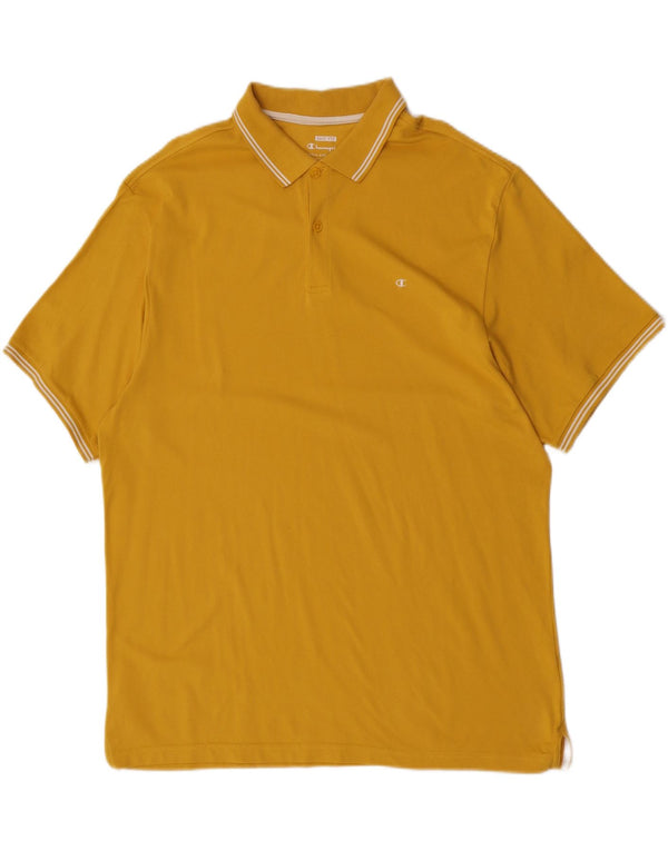 Champion Ανδρικό πουκάμισο Polo Easy Fit 3XL κίτρινο βαμβακερό