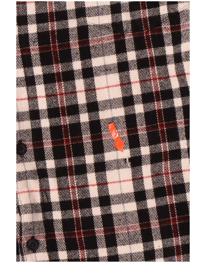 Jack Wills Ανδρικό καρό φανελένιο πουκάμισο XL μαύρο καρό βαμβακερό