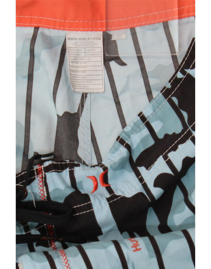 Ανδρικό σορτς κολύμβησης Hurley μεσαίο μπλε πολυεστέρας παραλλαγής