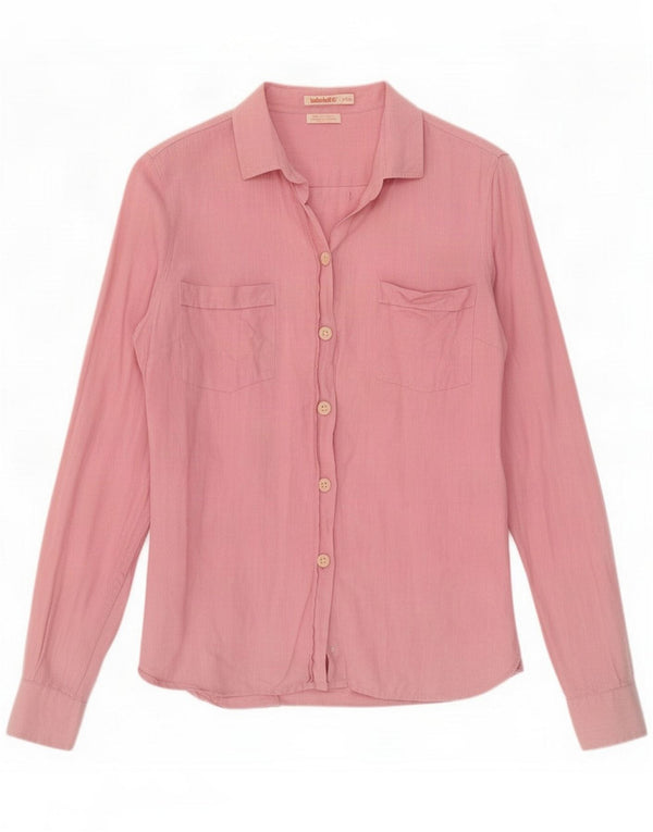 Timberland γυναικείο πουκάμισο UK 10 Small Pink Linen