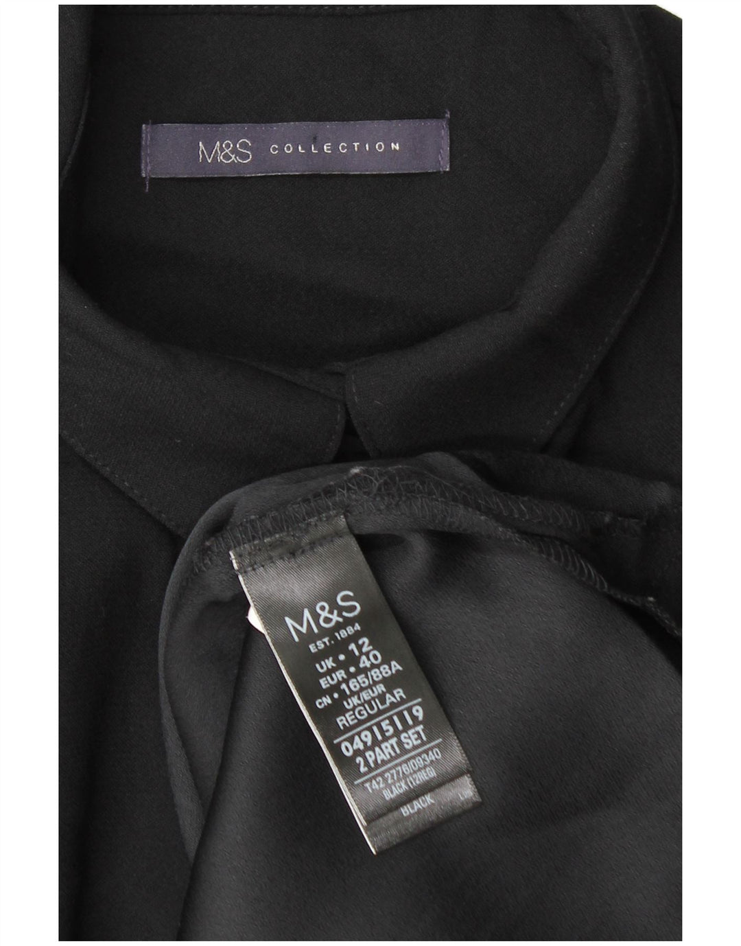 MARKS & SPENCER Γυναικείο κανονικό φόρεμα UK 12 Medium Black