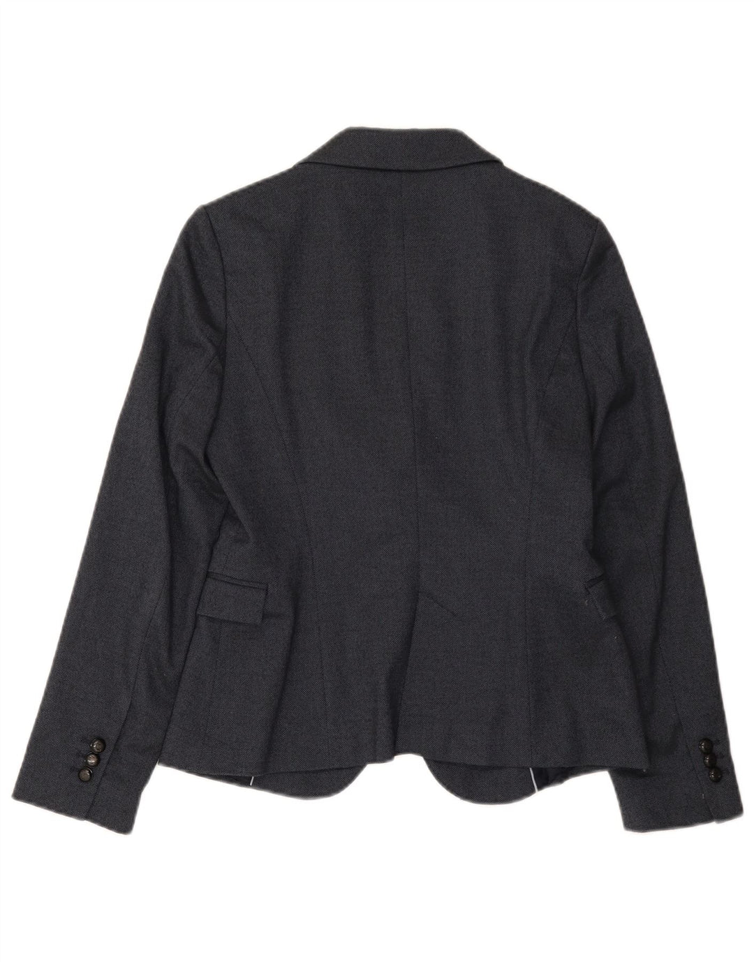 Zara Γυναικείο Μπουφάν 1 Button Blazer UK 12 Medium Navy Blue Polyester