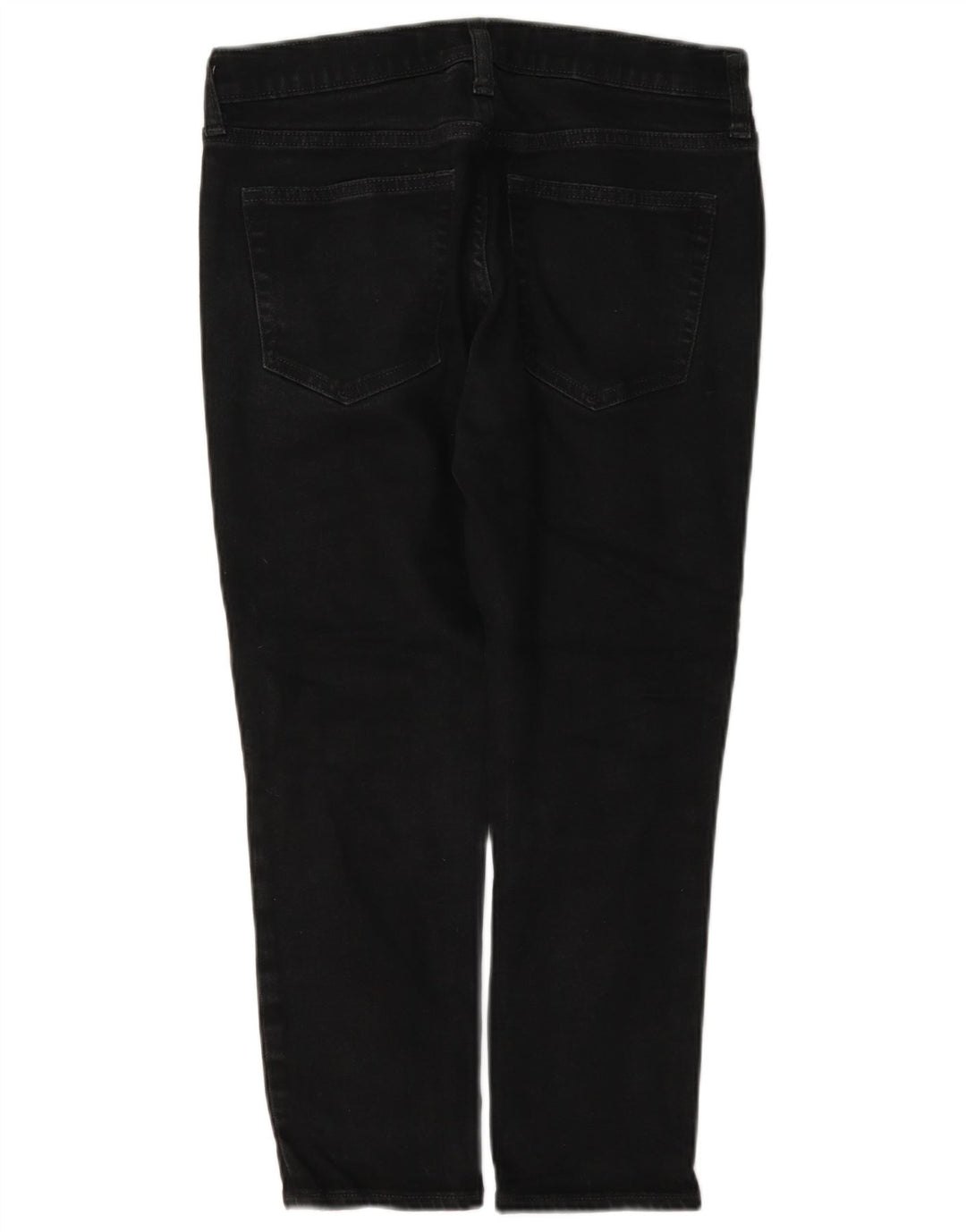 Gap Womens Girlfriend Cropped Jeans W27 L23 Μαύρο βαμβακερό