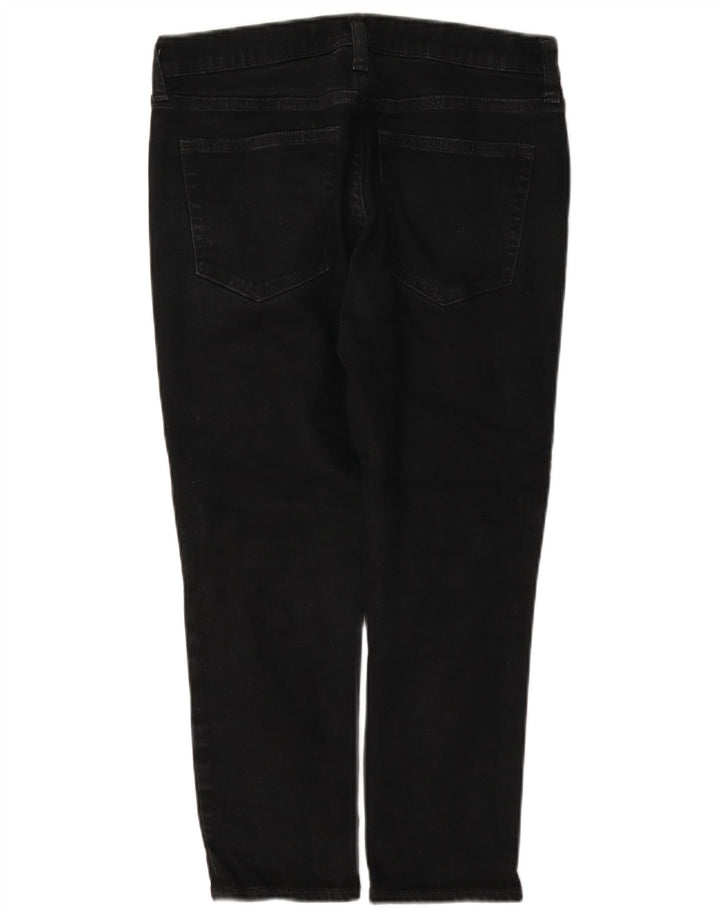 Gap Womens Girlfriend Cropped Jeans W27 L23 Μαύρο βαμβακερό