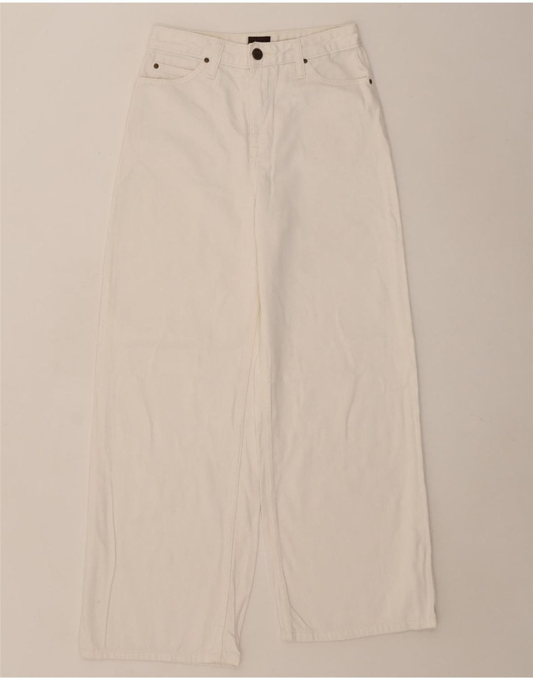 LEE Γυναικείο τζιν Stella Wide Leg W27 L27 Λευκό βαμβακερό