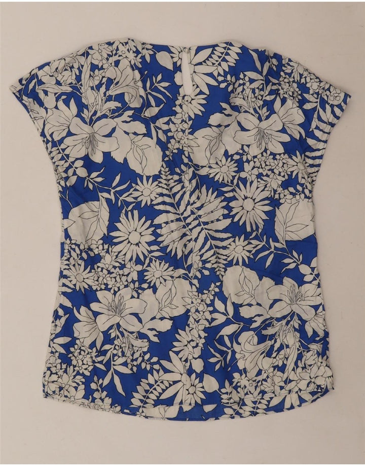 BODEN Γυναικεία Μπλούζα Τοπ UK 8 Small Blue Floral Viscose