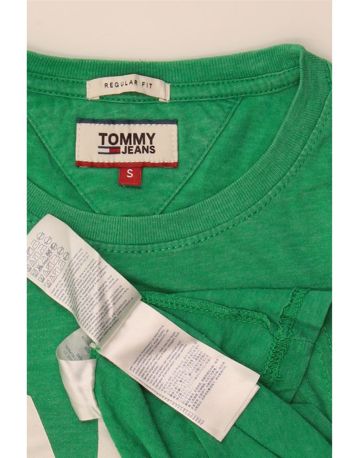 TOMMY HILFIGER Ανδρικό γραφικό μπλουζάκι με κανονική εφαρμογή επάνω μικρό πράσινο