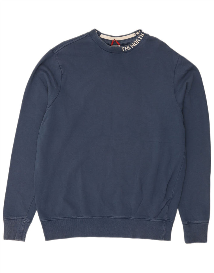 Ανδρικό γραφικό φούτερ North Face Jumper Small Navy Blue Cotton
