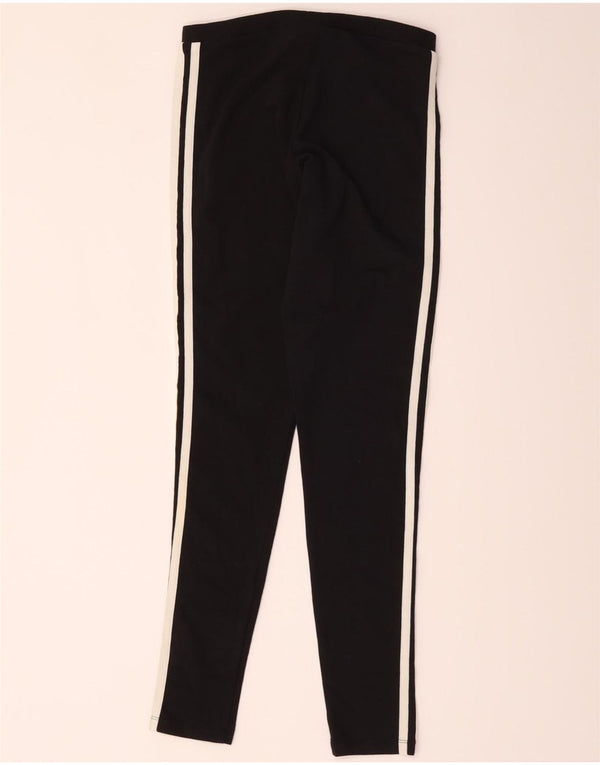 Adidas Womens Leggings UK 10 Small Black Cotton