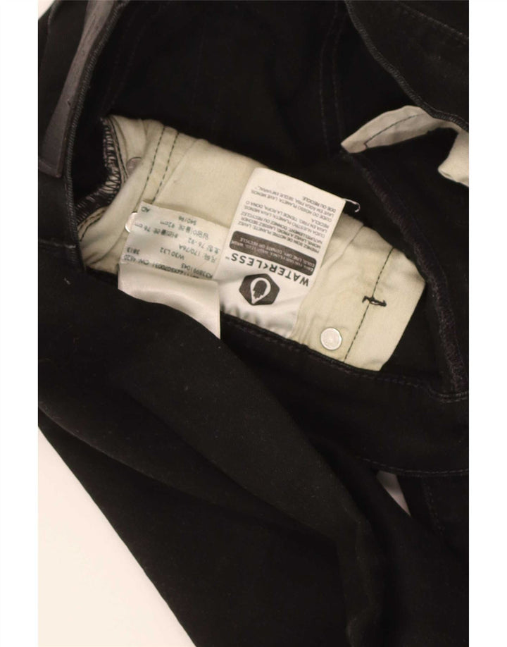 Levi's Mens 502 Tapered Jeans W30 L32 Μαύρο βαμβακερό