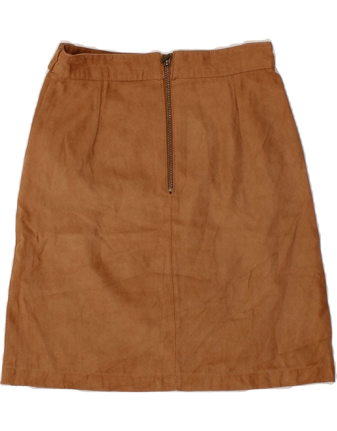 OASIS Womens A-Line Skirt UK 10 Small W26  Brown Polyester Vintage Oasis and Second-Hand Oasis from Messina Hembry 