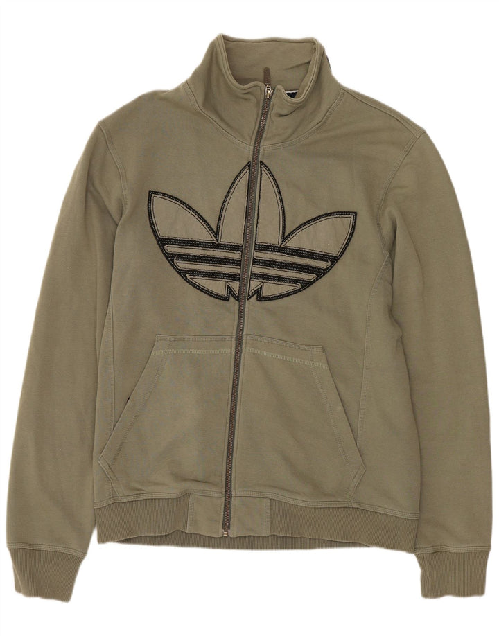 Γυναικεία αθλητική φόρμα ADIDAS Top Jacket UK 16 Large Khaki