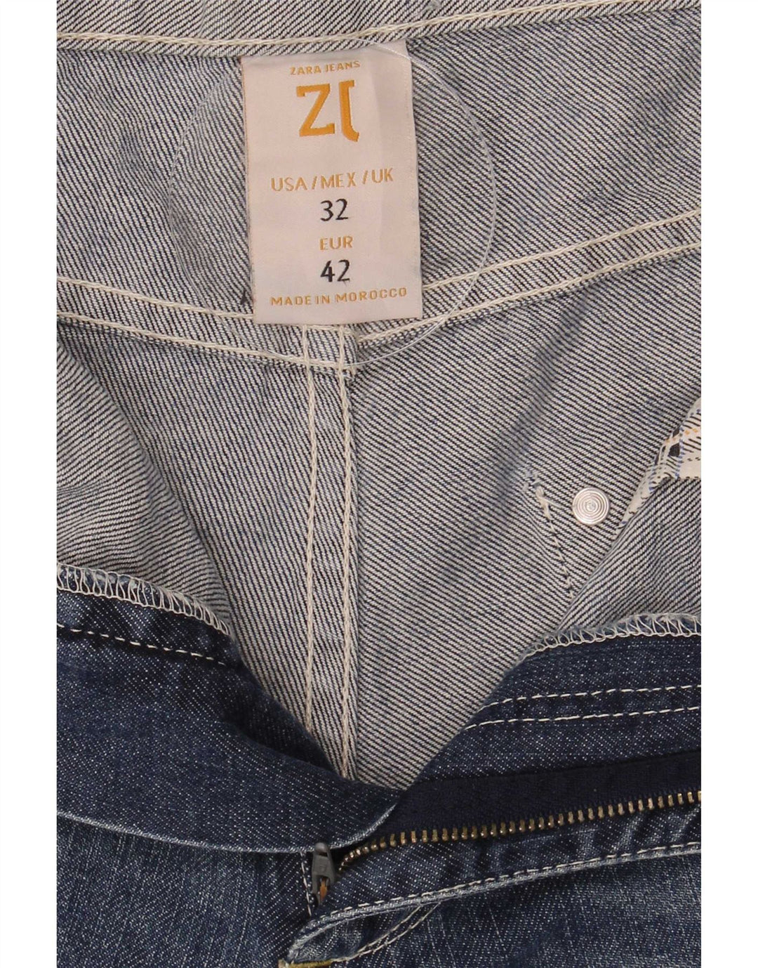 Zara Ανδρικό τζιν σορτς EU 42 Large W32 Navy Blue
