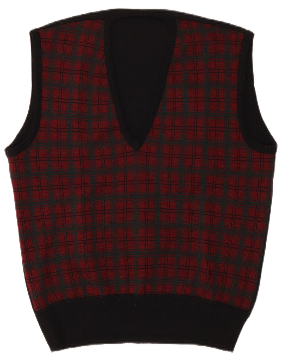 Vintage ανδρικό γιλέκο Tank Top Small Red Check