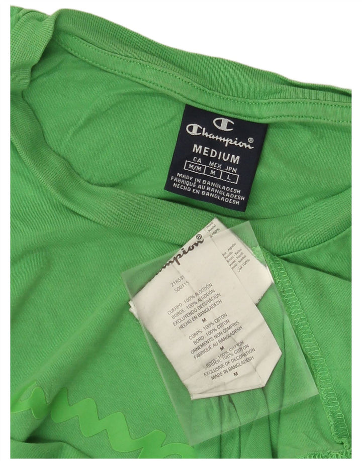 Ανδρικό γραφικό T-Shirt CHAMPION Top Μεσαίο πράσινο βαμβακερό