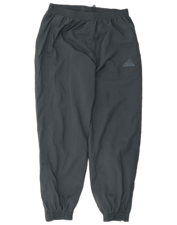 Adidas Mens Tracksuit Trousers Joggers UK 44/46 Large Grey Polyester