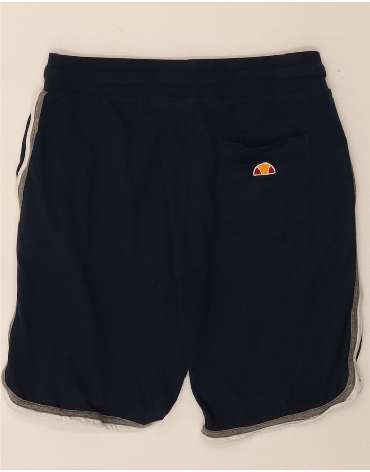 Ανδρικό γραφικό αθλητικό σορτς ELLESSE Small Navy Blue Βαμβακερό