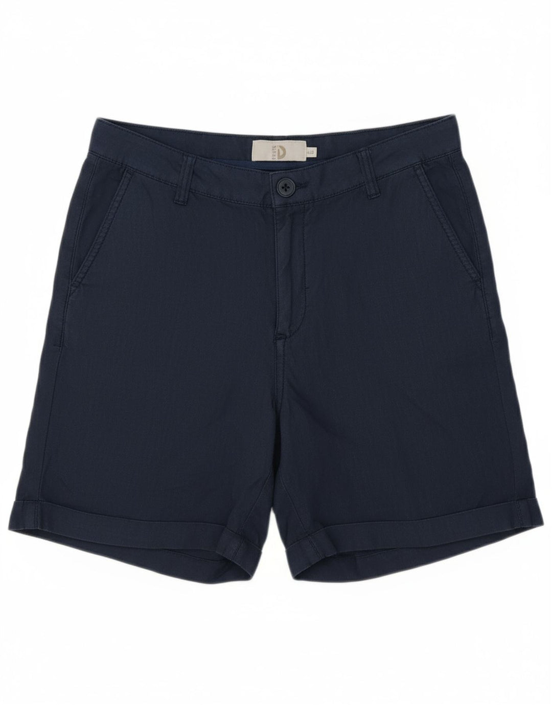 DACK'S Womens Chino Shorts IT 44 Medium W30  Navy Blue Linen