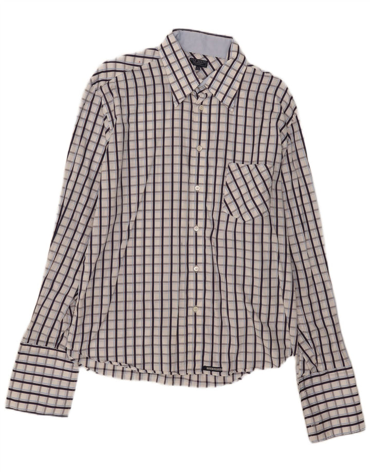 Ted Baker Ανδρικό επίσημο πουκάμισο νούμερο 5 XL Blue Check