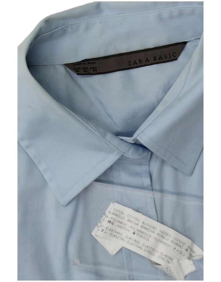 Zara Γυναικείο Πουκάμισο UK 18 XL Μπλε βαμβακερό