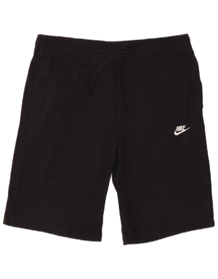 Ανδρικό αθλητικό σορτς Nike μεγάλο μαύρο βαμβακερό
