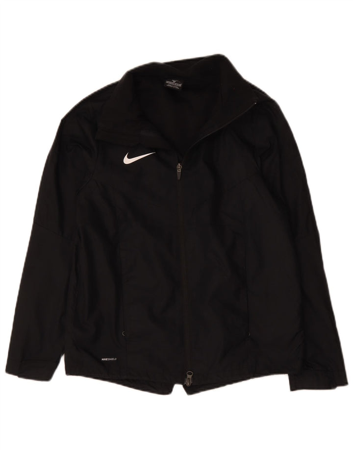 Μπουφάν Nike Boys αθλητική φόρμα 12-13 ετών μεγάλο μαύρο πολυεστέρα
