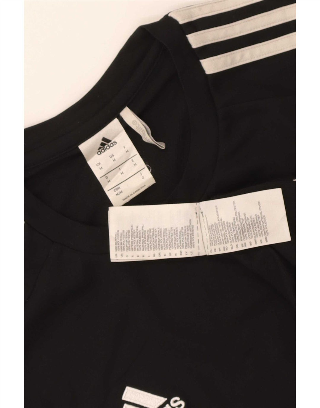 Ανδρικό T-Shirt Climalite Adidas Top Medium Black Colourblock Πολυεστέρας
