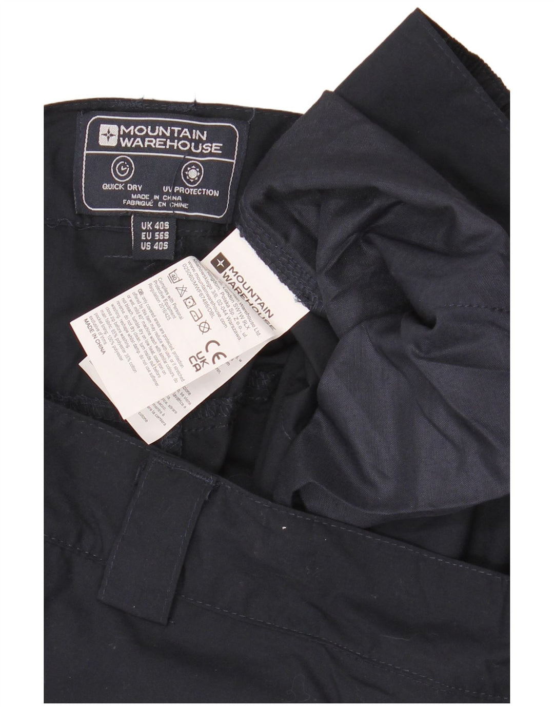 Mountain Warehouse Ανδρικό Παντελόνι Regular Cargo W40 L30 Navy Blue Polyester