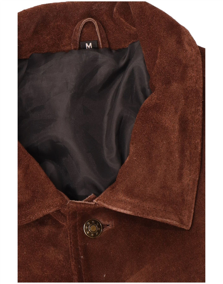 Vintage Ανδρικό Suede Gilet UK 38 Medium Brown