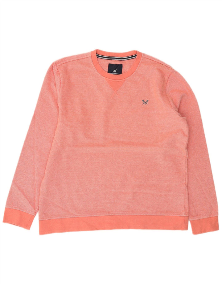 Ανδρικό φούτερ Crew Clothing Jumper Μεσαίο Ροζ Βαμβακερό