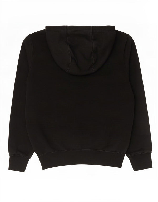Nike Γυναικείο γραφικό υπερμεγέθου Hoodie Jumper UK 6 XS Μαύρο βαμβακερό