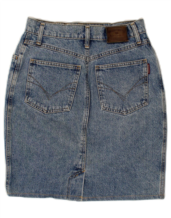 VINTAGE Womens Denim Skirt EU 38 Medium W28  Blue Cotton Vintage Vintage and Second-Hand Vintage from Messina Hembry 