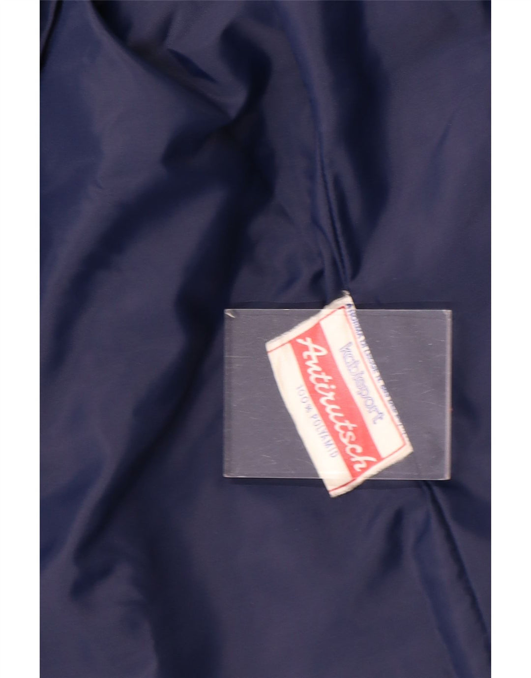 Vintage ανδρικό τζάκετ αντιανεμικό UK 40 Large Navy Blue Colorblock Πολυαμίδιο