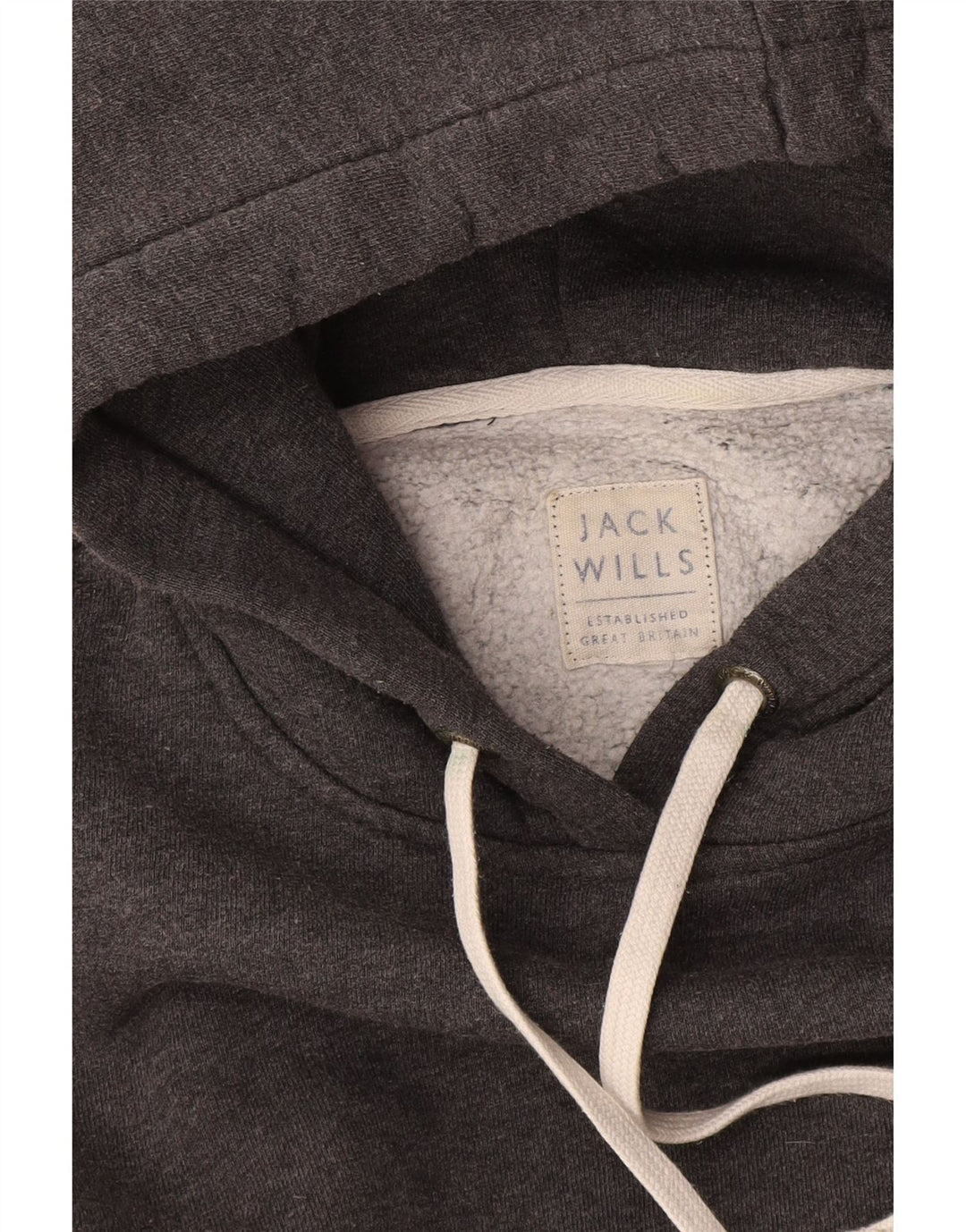 JACK WILLS Γυναικείο άλμα με κουκούλα γραφικών UK 14 Medium Grey