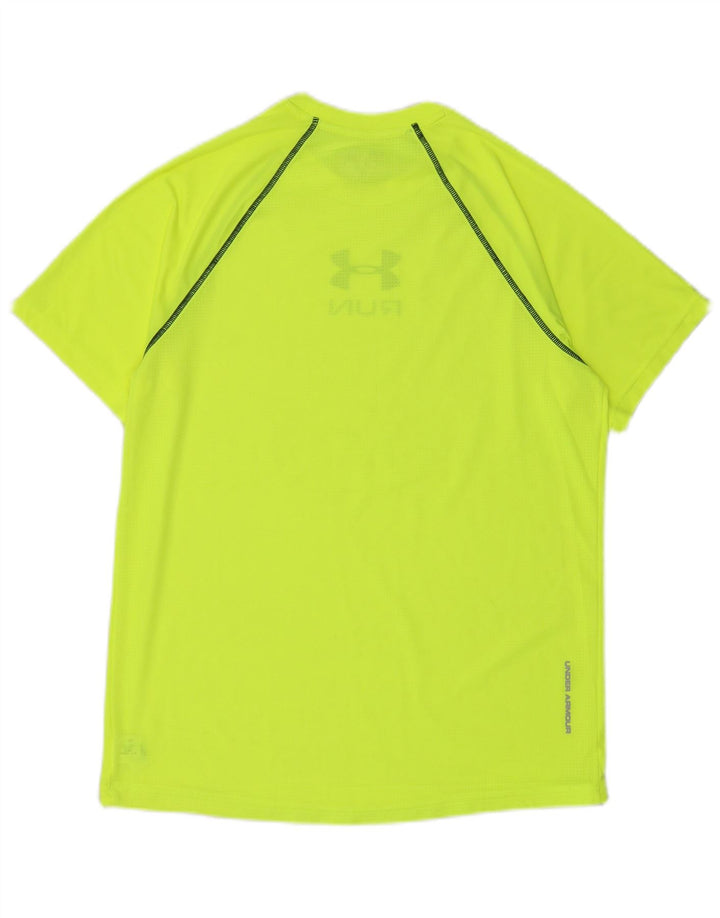 Γραφικό T-Shirt Ανδρικό Heat Gear UNDER Armour Top Μεσαίο πράσινο πολυεστέρας